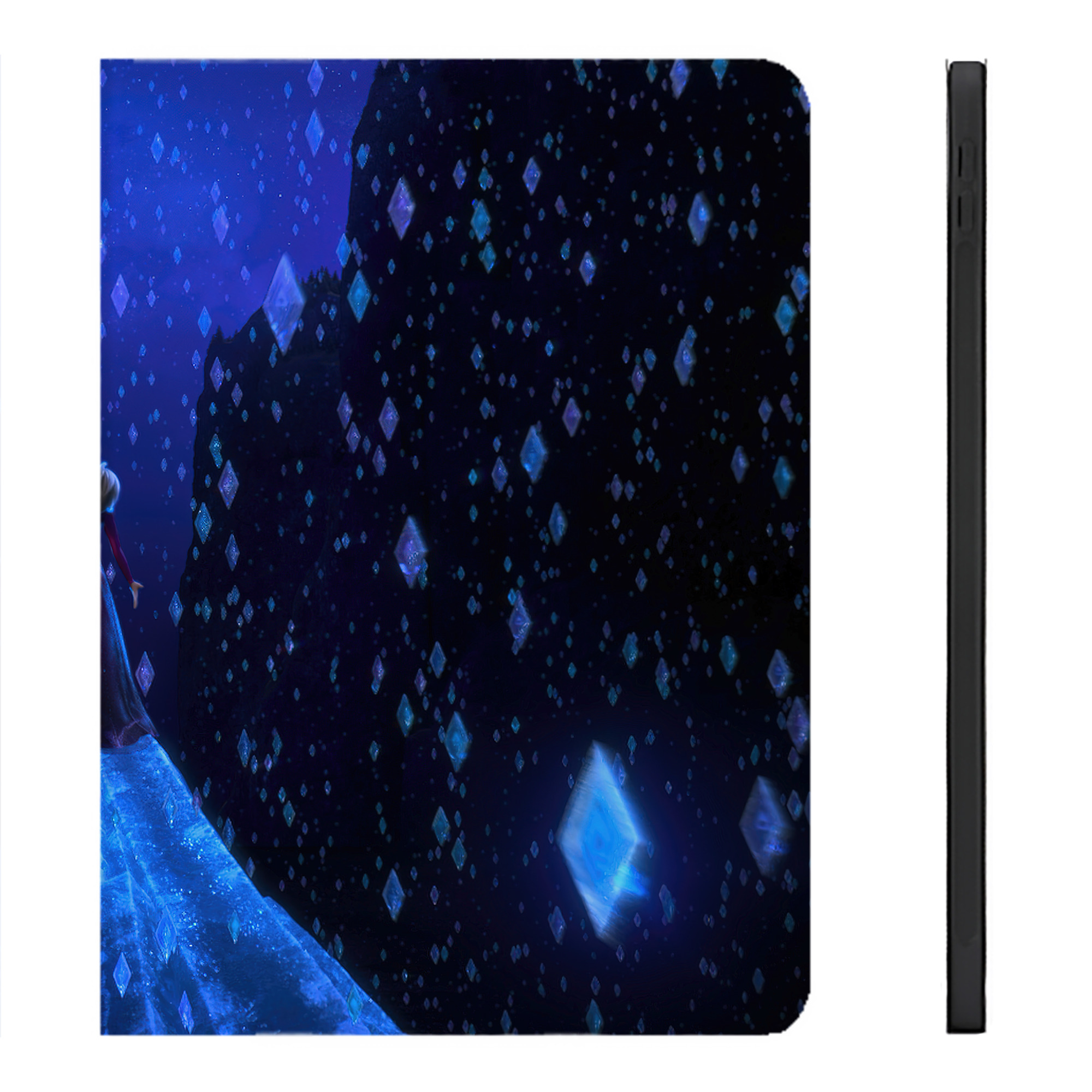（画像用） アナと雪の女王 アンナ エルサ Frozen Anna Elsa IPadケース ペンホルダー付き ブックスタイルデザイン